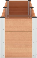 vidaXL Υπερυψωμένη Ζαρντινιέρα Καφέ 250 x 50 x 54 cm