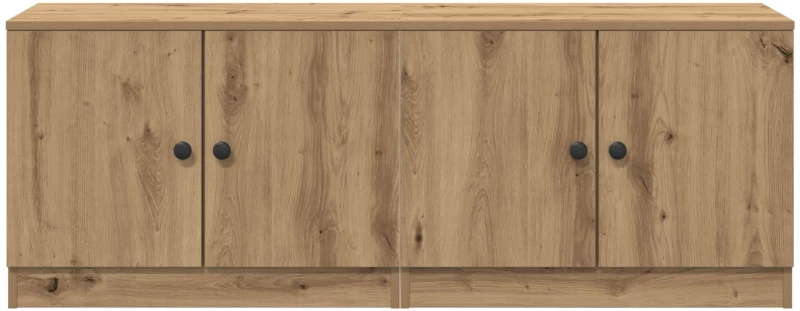 vidaXL Ντουλάπι κρεβατιού με πόρτα 2 pcs Artisan Δρυς 66 x 35 x 48 εκ.