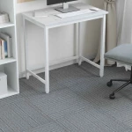 vidaXL Πλακάκι Χαλιού Ανοιχτό γκρι με ρίγες 50 x 50 cm 20 pcs