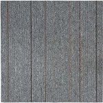 vidaXL Πλακάκι Χαλιού Ανοιχτό γκρι με ρίγες 50 x 50 cm 20 pcs