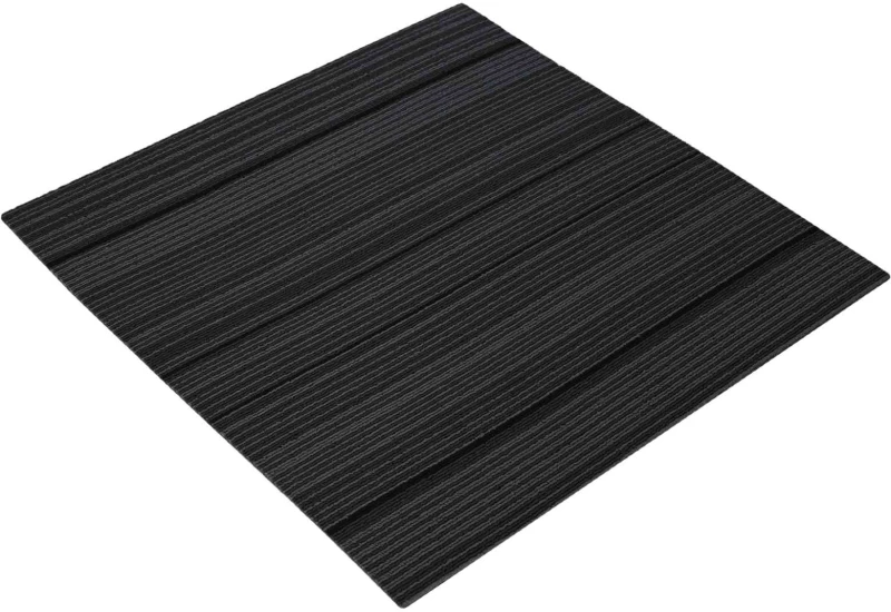 vidaXL Πλακάκι Χαλιού Ριγέ Ανοιχτό Γκρι 50 x 50 cm 36 pcs
