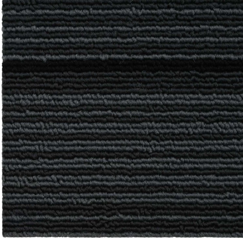 vidaXL Πλακάκι Χαλιού Ριγέ Ανοιχτό Γκρι 50 x 50 cm 36 pcs