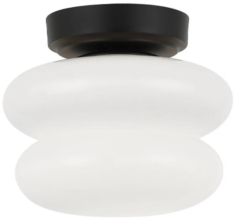 Φωτιστικό Οροφής - Πλαφονιέρα Debora 4345800 E27 Max 14W 20x17,5cm White-Black Viokef