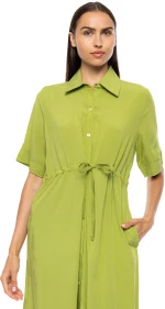 Γυναικείο Beachdress Pink Label -  Φόρεμα - Lime Yellow - Σεμιζιέ - Viscose
