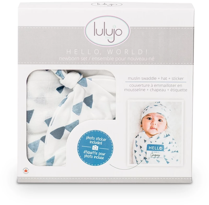 Hello World – Navy Triangles