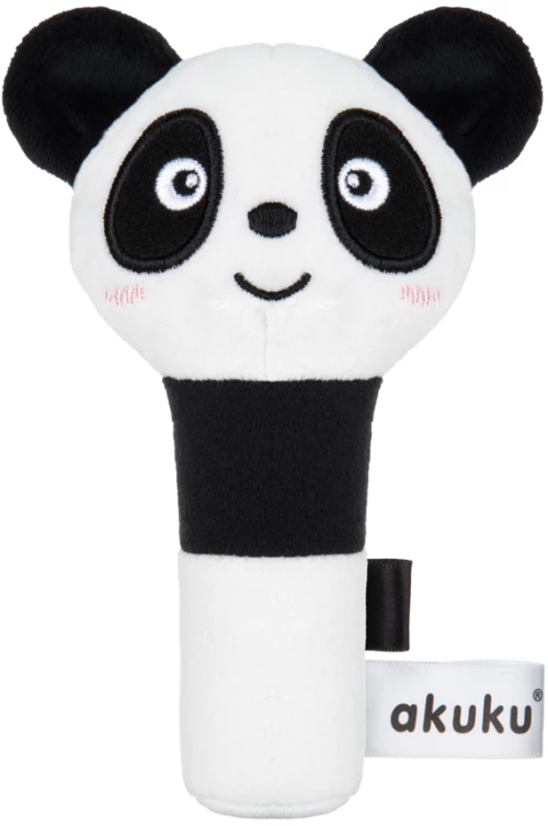 Βελούδινη Κουδουνίστρα Squeaker Panda