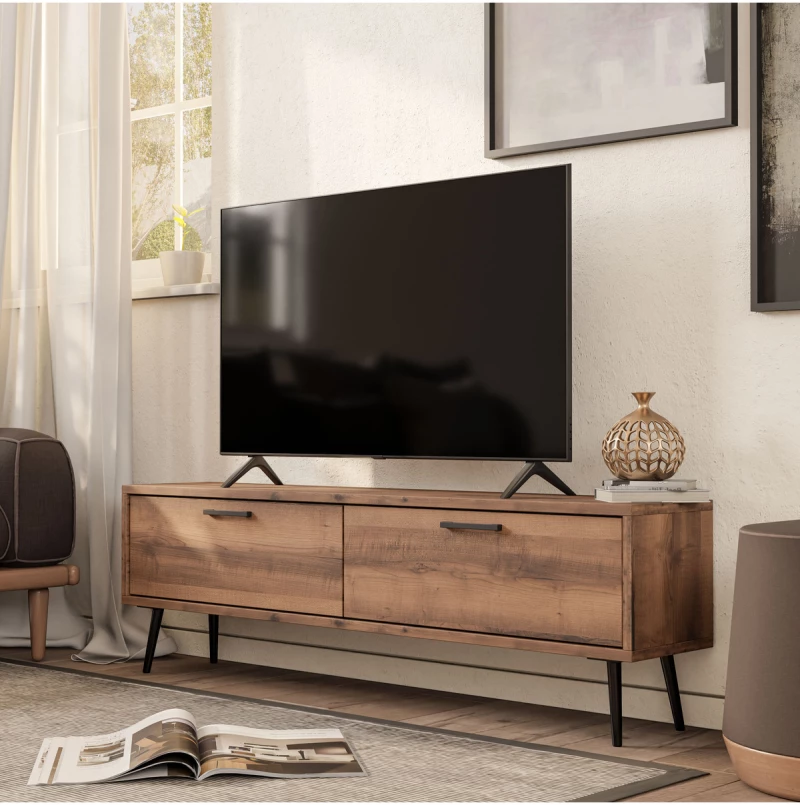 Stewehome Μονάδα τηλεόρασης 138 cm με πόρτα από Συνθετικό ξύλο 138x30x45 cm