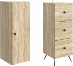 vidaXL Σέτ Ντουλαπιών 2 pcs Sonoma Δρυς 34,5 x 34,5 x 90 εκ.