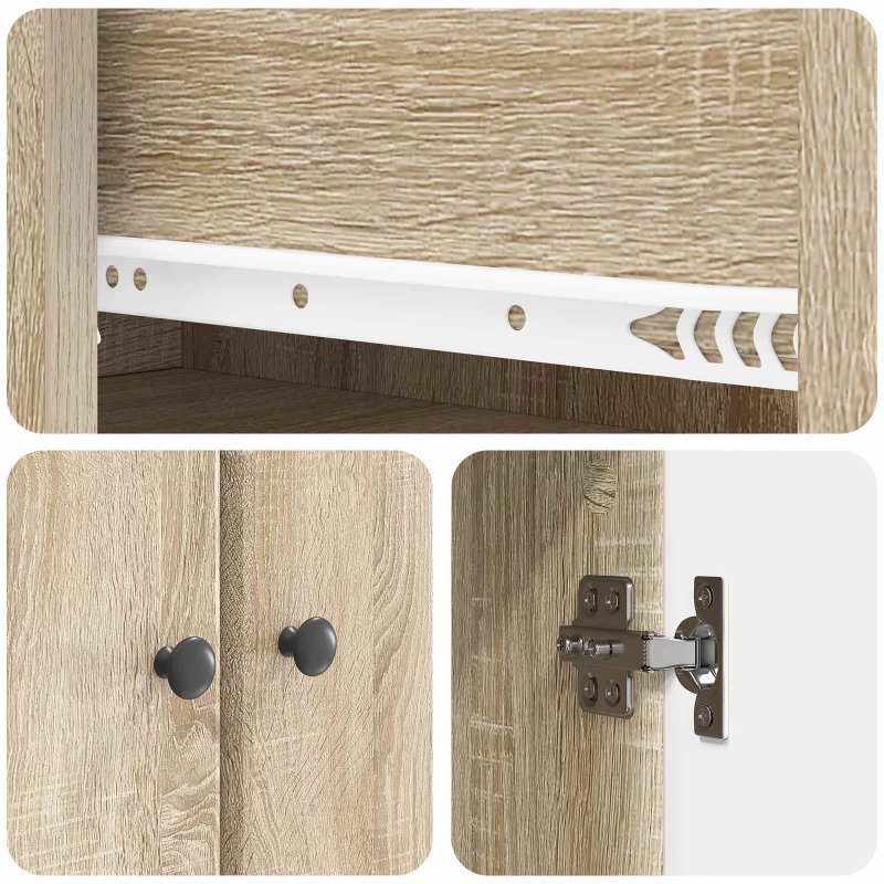 vidaXL Σέτ Ντουλαπιών 2 pcs Sonoma Δρυς 34,5 x 34,5 x 90 εκ.