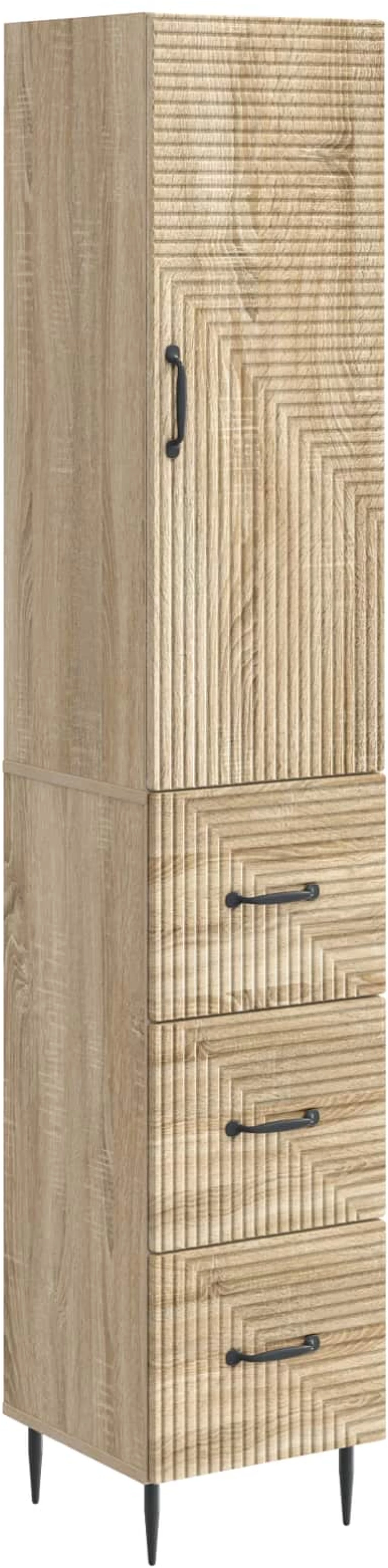 vidaXL Σέτ Ντουλαπιών 2 pcs Sonoma Δρυς 33 x 34,5 x 90 εκ