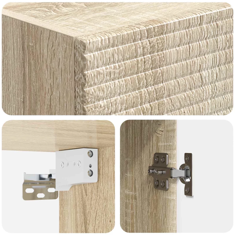 vidaXL Σέτ Ντουλαπιών 2 pcs Sonoma Δρυς 33 x 34,5 x 90 εκ