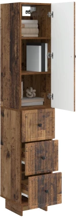 vidaXL Σέτ Ντουλαπιών 2 pcs Παλαιωμένο ξύλο 33 x 34,5 x 90 εκ