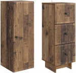 vidaXL Σέτ Ντουλαπιών 2 pcs Παλαιωμένο ξύλο 33 x 34,5 x 90 εκ