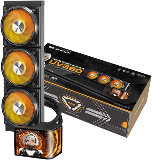 Ψύκτης επεξεργαστή DarkFlash UV360 (Μαύρος)