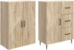 vidaXL Σέτ Ντουλαπιών 2 pcs Sonoma Δρυς 66 x 34,5 x 89,5 εκ