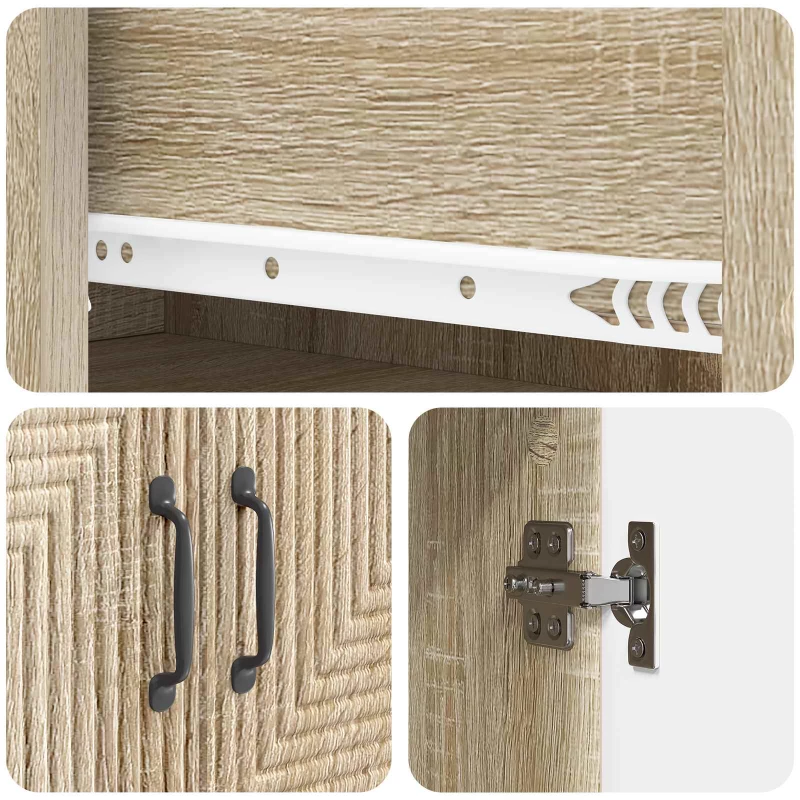 vidaXL Σέτ Ντουλαπιών 2 pcs Sonoma Δρυς 66 x 34,5 x 89,5 εκ