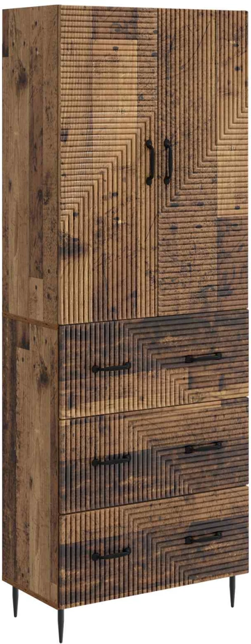 vidaXL Σέτ Ντουλαπιών 2 pcs Παλαιωμένο ξύλο 66 x 34,5 x 90 εκ