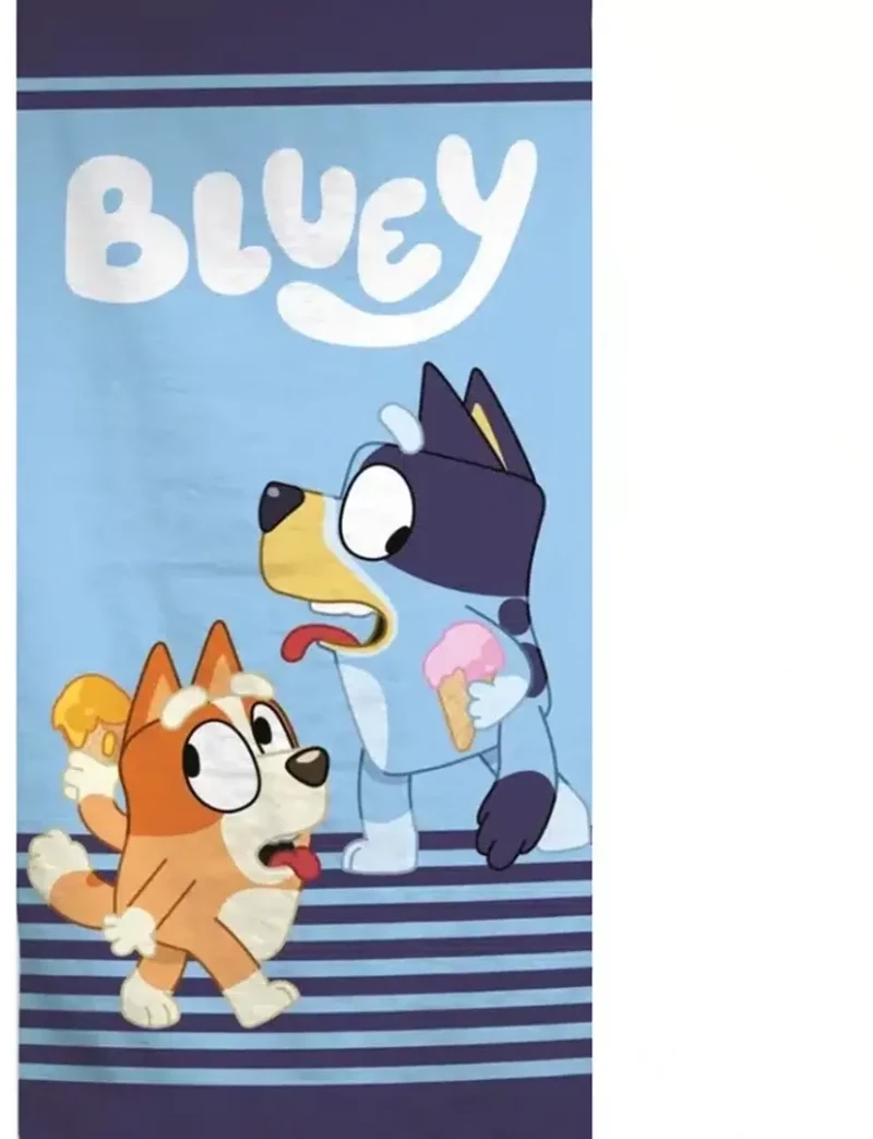Πετσέτα Θαλάσσης Microfiber Ice Cream Bluey Μπλε 70 x 140 cm Μπλε 70 x 140 cm