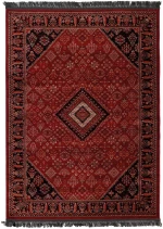 Κλασικό χαλί Afgan 306A D.RED BLACK Royal Carpet - 100x160 cm