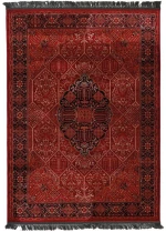Κλασικό χαλί Afgan 316A D.RED BLACK Royal Carpet - 133x190 cm