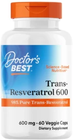 Doctors Best Trans-Resveratrol 600 mg [60 Κάψουλες]