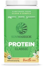 Sunwarrior Classic Protein Powder | Organic Fermented Brown Rice [750 Γραμμάρια] Βανίλια