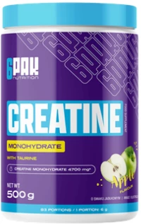 6PAK Nutrition Creatine Monohydrate Powder [500 Γραμμάρια] Μήλο