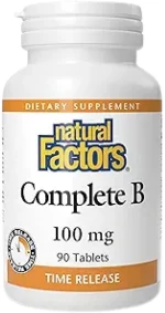 Natural Factors Complete B 100 mg [60 Ταμπλέτες]