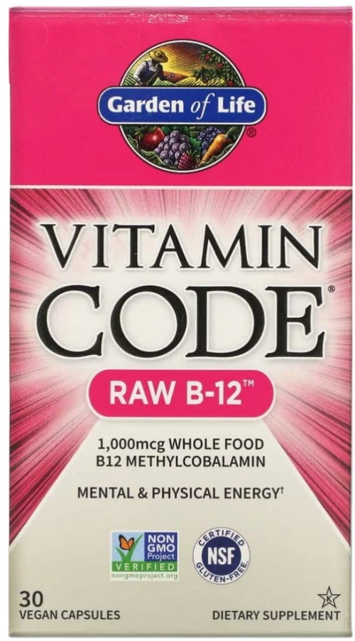 Garden Of Life Vitamin Code® - RAW B12™ 1000 mcg [30 Κάψουλες]