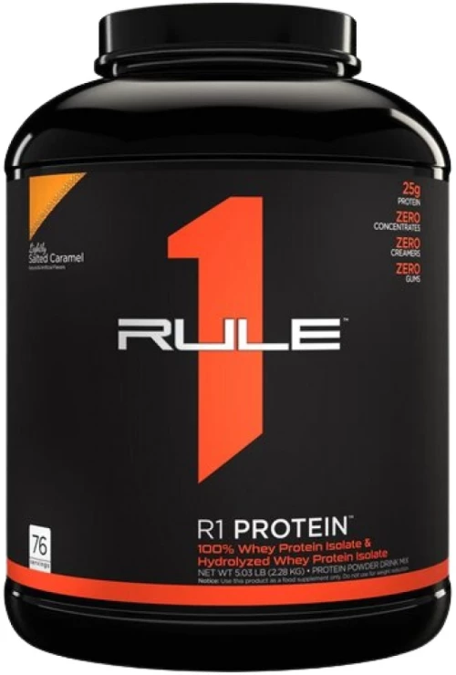 Rule1 R1 Protein | 100% Whey Isolate & Whey Hydrolysate [2196-2280 Γραμμάρια] Αλμυρή καραμέλα