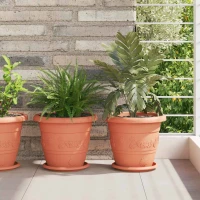 Στρογγυλός Δίσκος Λουλουδιών 24 pcs Κεραμιδί Ø 14 x 2 εκ |42020316