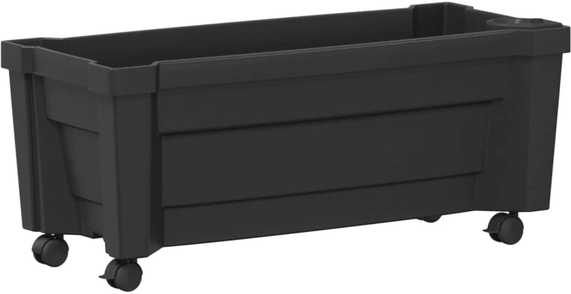 Γλάστρα Calypso με Ρόδες Ανθρακί 79 x 35 x 33 εκ PP |42041721