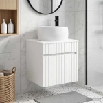 Επιτοίχιος νιπτήρας βανίλιας Λευκό 49 x 44,5 x 66 εκ |890612