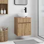 Επιτοίχιος νιπτήρας βανίλιας Artisan Δρυς 39 x 41 x 64,5 εκ. |890561