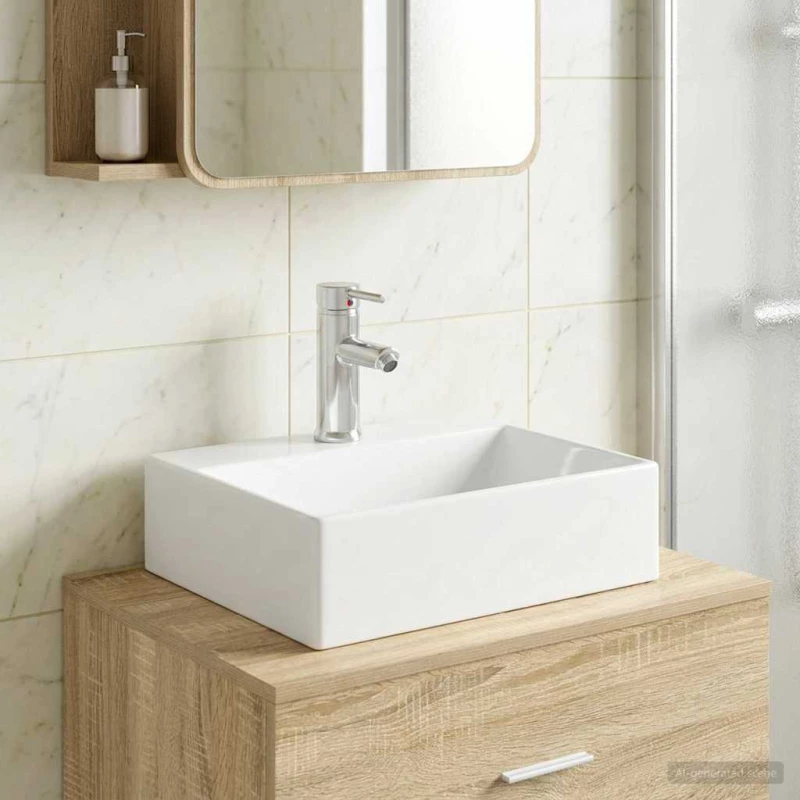 Λεκάνη μπάνιου Χρωμέ 39 x 30,5 x 12,5 εκ Μέταλλο |890220