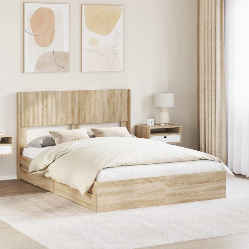 Καλάθι με αποθήκη και κεφαλάρι Sonoma Δρυς 140 x 190 cm |3414385
