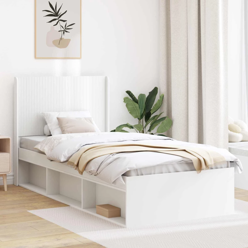 Καλάθι με αποθήκη και κεφαλάρι Λευκό 75 x 190 cm |3413909