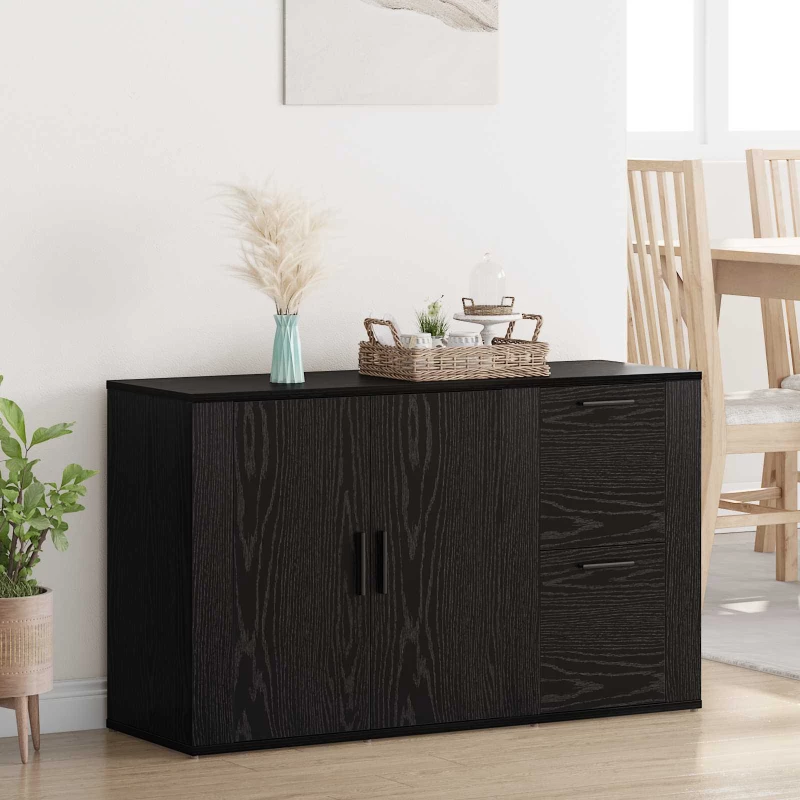Πλαϊνό γραφείο με συρτάρι Μαύρη Οξυά 100 x 33 x 59.5 εκ. |881140