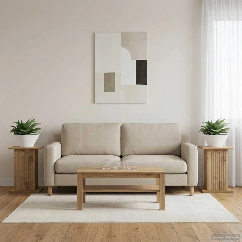 Βάση φυτών 2 pcs Artisan Δρυς 30,5 x 30 x 43 εκ |899815