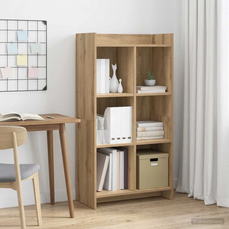 Βιβλιοθήκη Artisian Δρυς 59 x 30 x 111 εκ Επεξεργασμένο Ξύλο |8011290