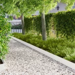 Περίγραμμα γκαζόν 30 pcs 103 x 15 εκ Ατσάλι Λευκό |8008453