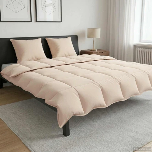 Καλοκαιρινό Παπλωματοθήκη Μπεζ 220 x 240 cm 100% Φυσικός Καπόκ |42041885