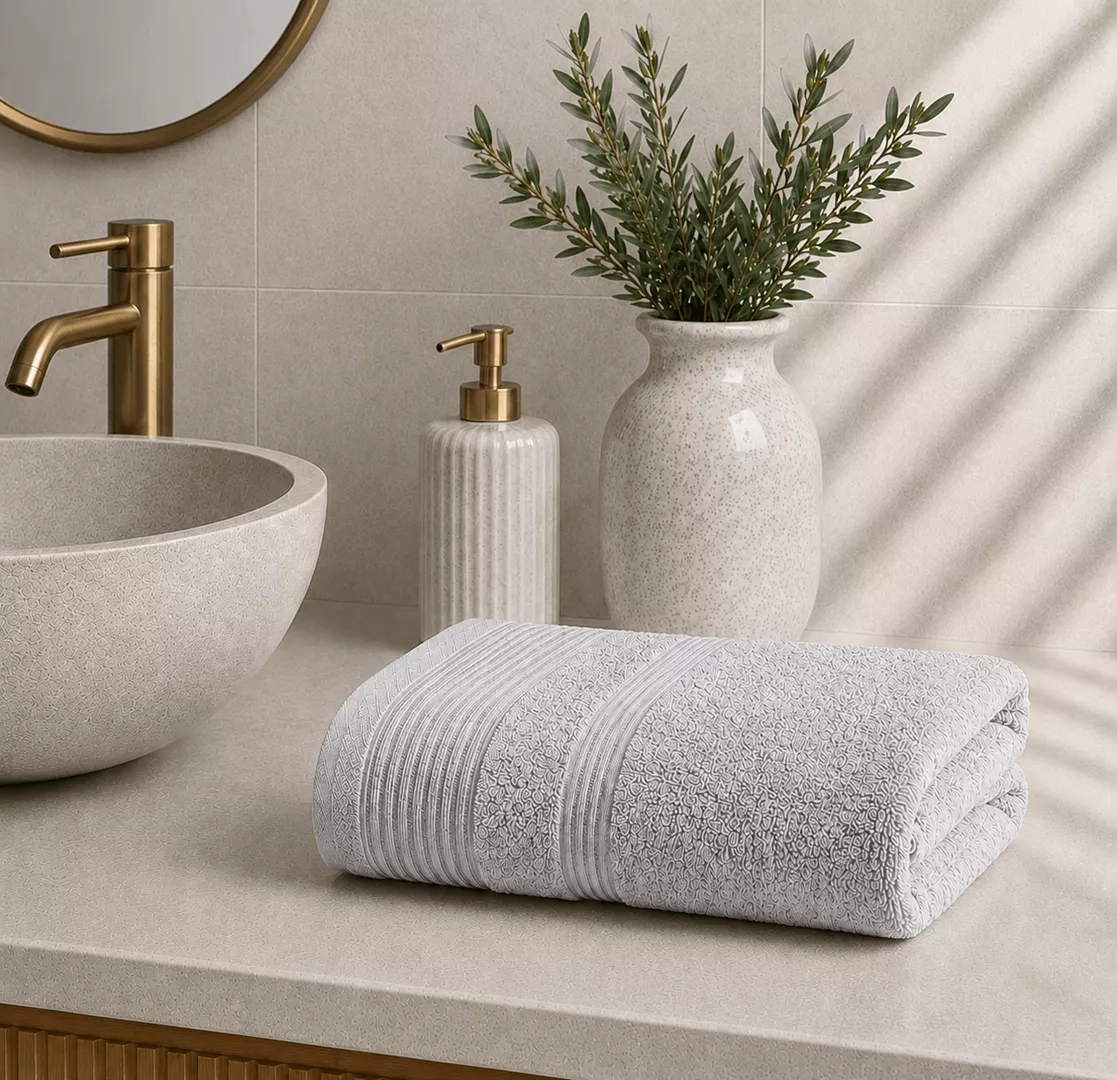 Πετσέτα Προσώπου 50×90 Light Grey - 50x90