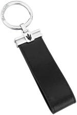 MASERATI KEYRING KMU2230102 Ασημένιο Μπρελόκ Με Δερμάτινο Λουράκι