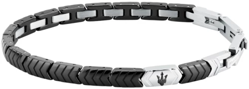 MASERATI CERAMIC JM226ATZ86 Βραχιόλι Μαύρο Κεραμικό Με Λογότυπο