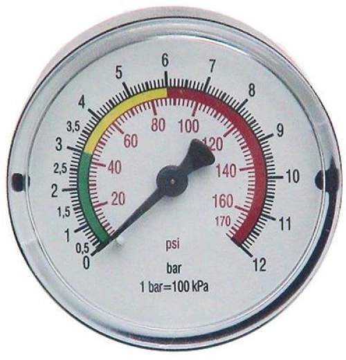 Μανόμετρο-ρολόι 63mm