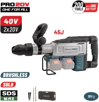 BORMANN Pro BBP5320 Κατεδαφιστικό Πιστολέτο Μπαταρίας SDS-MAX Brushless 40V (20+20),SOLO