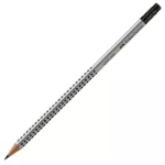 Μολύβι με γόμα Faber-Castell Grip 2001 HB γκρι