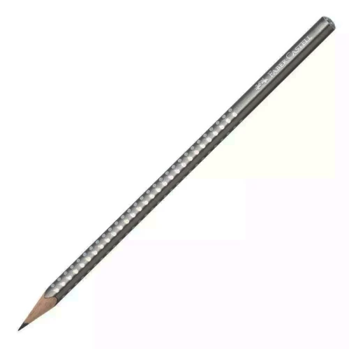 Μολύβι Faber-Castell GRIP Sparkle/ασημί