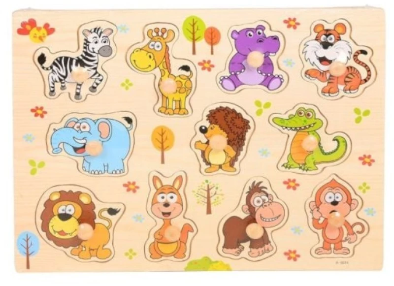 Puzzle σφηνώματα Ζώα της ζούγκλας Martin Toys